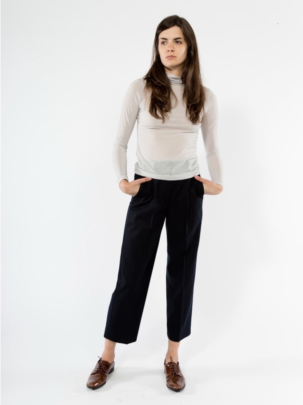 Maryam Nassir Zadeh Grey Bianca Turtleneck